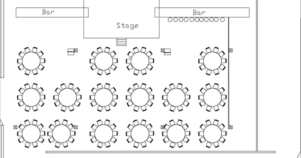 Canyon club venue layout