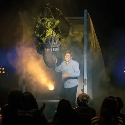 David Copperfield preforming in a show