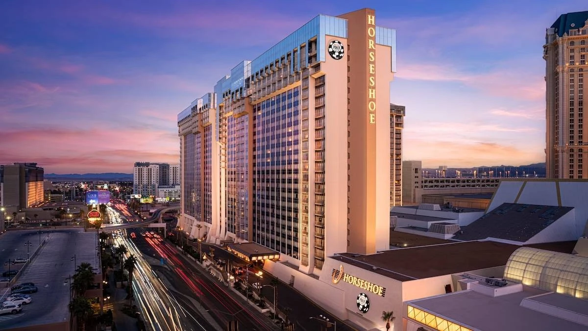 Aerial view of Horseshoe las vegas