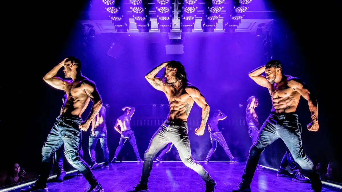 Male dancers dancing in Magic Mike Live at Las Vegas
