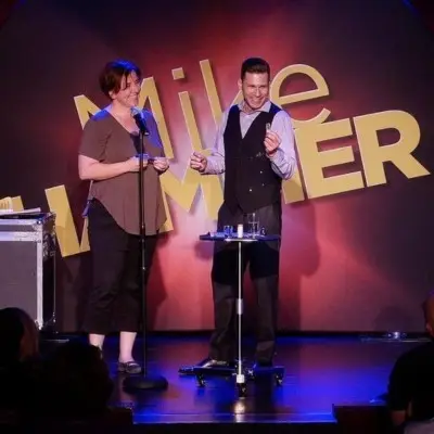 Mike Hammer performing a magic trick