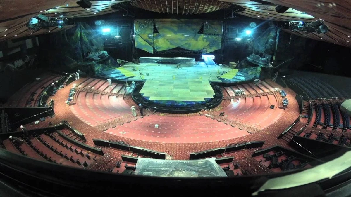 Inside view of Mystere theatre