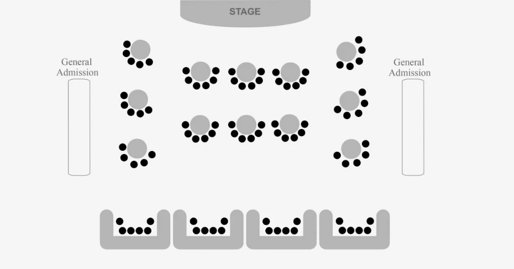 Pegasus showroom venue layout