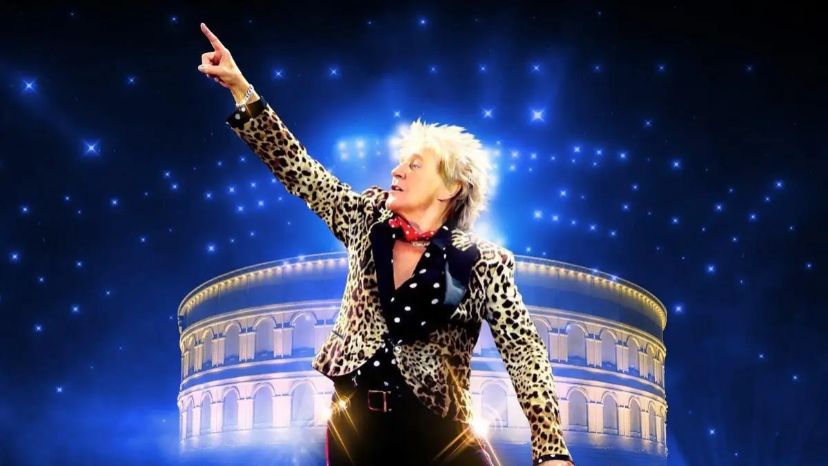 Rod Stewart performing in Las Vegas