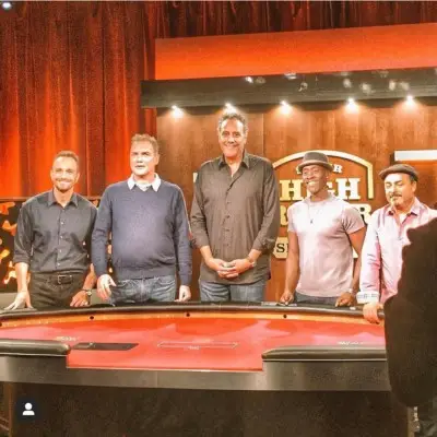 Brad Garrett and comedians at Brad Garrett’s Comedy Club in Vegas