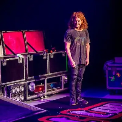 Carrot Top on stage during the show in Las Vegas