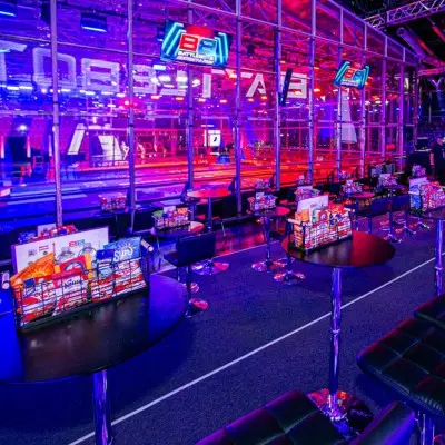 Dining area inside the BattleBots Arena