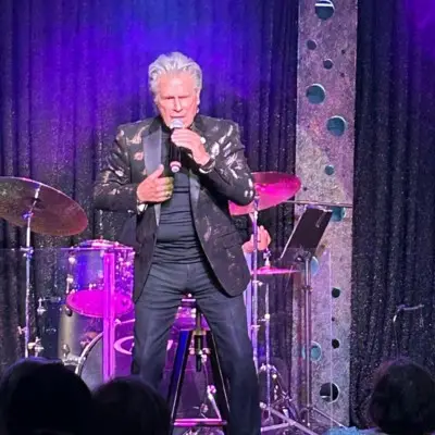Members from the band performing in Las Vegas