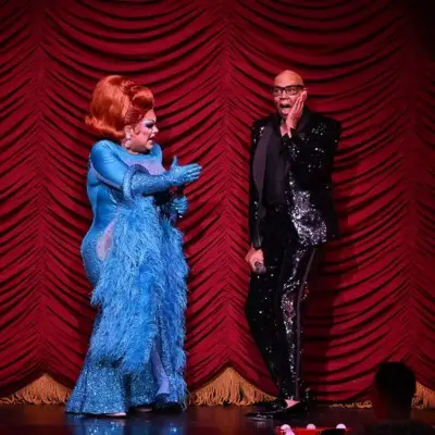 Host and RuPaul during RuPaul’s Drag Race Live, Las Vegas