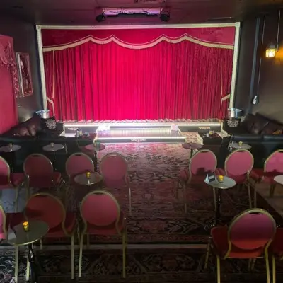 Stage and the sitting area of Las Vegas Magic Theater