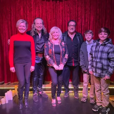 Losander posing with audience after the Magic of Christmas Show