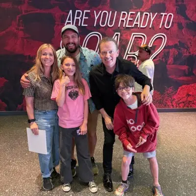 Nathan Burton with audience after the Nathan Burton show