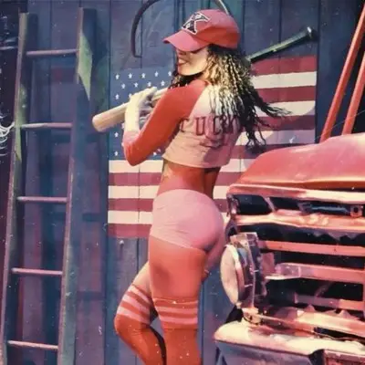 Performers dressed as sexy baseball players in X Country