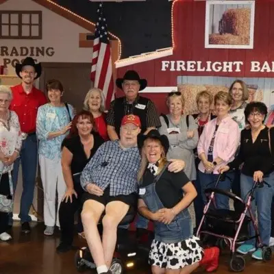 Performers of 31 String Showdown with audience at the Firelight Barn theater