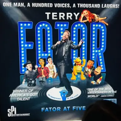 Terry Fator show poster at The STRAT Casino & Tower