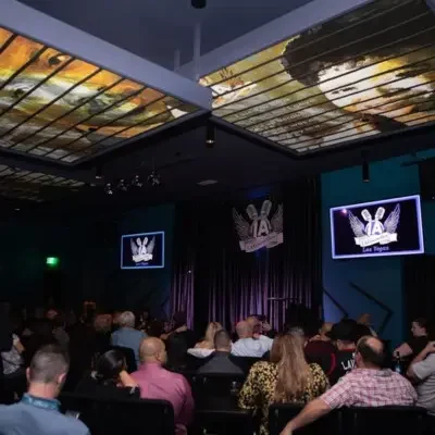 View of stage at the LA Comedy Club in Las Vegas