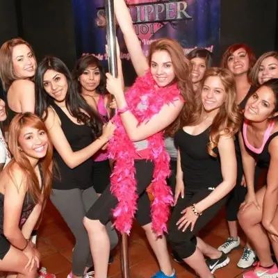 Women at the Stripper 101 workshop in Las Vegas